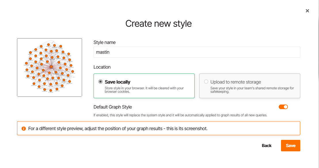 Guardar estilo como defecto